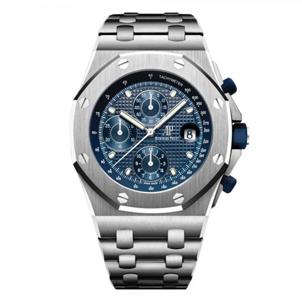 Audemars Piguet Royal Oak Offshore - Cronógrafo automático para hombre (42 mm, acero inoxidable, azul marino)