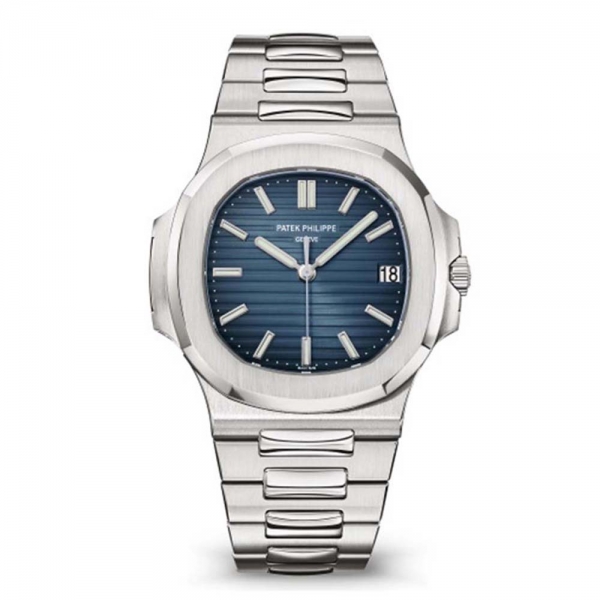 Patek Philippe Herren Nautilus Automatik 40 mm in Edelstahl-Blau