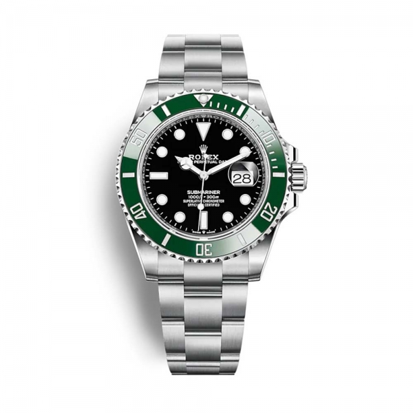 Rolex Men Submariner Date Professional Watches Oyster 41 mm in Oystersteel-Green