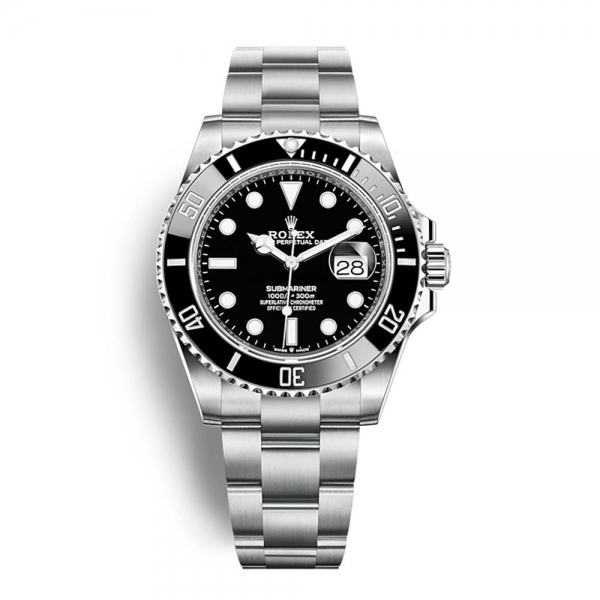 Rolex Submariner Date Professional Oyster 41 mm para hombre en acero Oystersteel negro