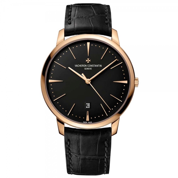 바쉐론 콘스탄틴 남성 패트리모니 셀프 와인딩 40mm 핑크 골드-블랙