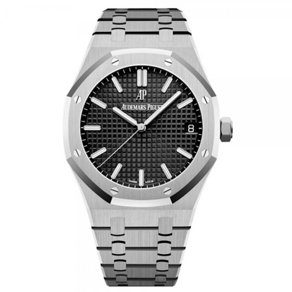 Audemars Piguet Men Royal Oak Selfwinding 41 mm in Stainless Steel-Black
