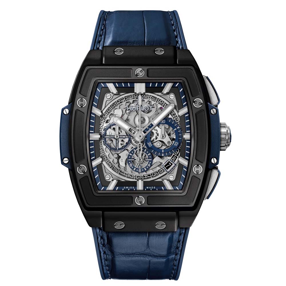  Hublot Men Spirit of Big Bang Ceramic Blue 45 mm-Black