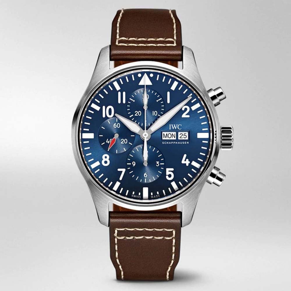  IWC Men Pilots Watch Chronograph Edition Le Petit Prince 43.0 mm-Blue