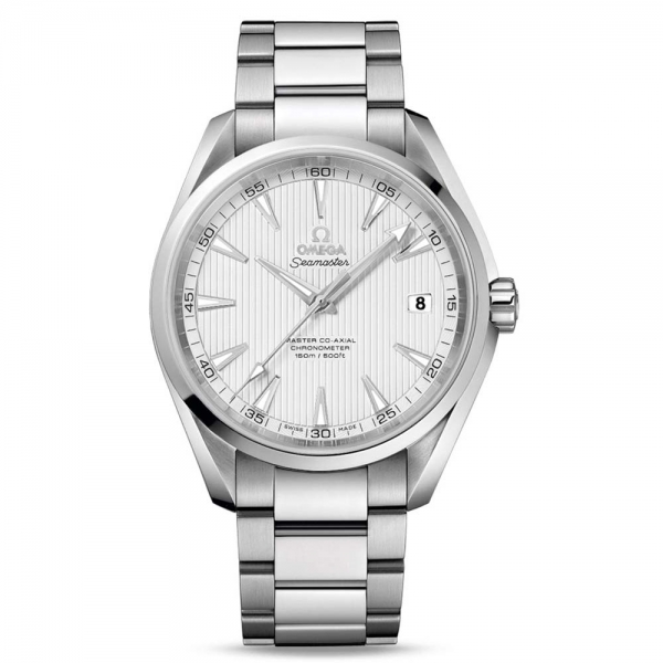 Omega Seamaster Aqua Terra 150M Master Co‑Axial Chronometer para hombre, 41,5 mm, plateado
