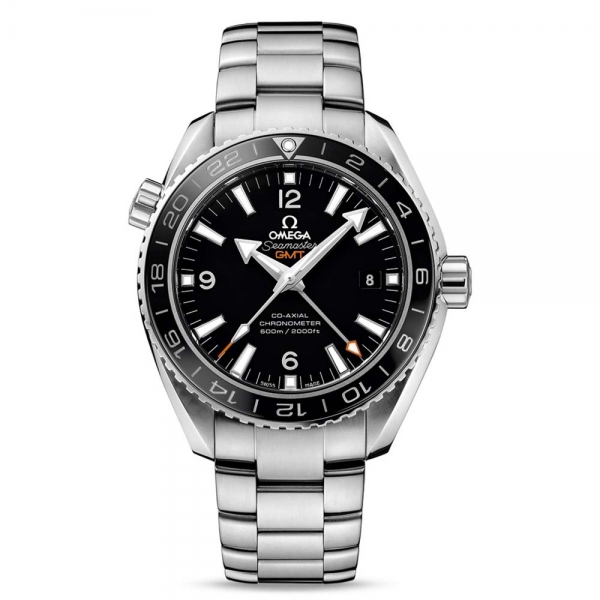 オメガ メンズ シーマスター プラネットオーシャン 600M コーアクシャル クロノメーター GMT 43.5mm ブラック