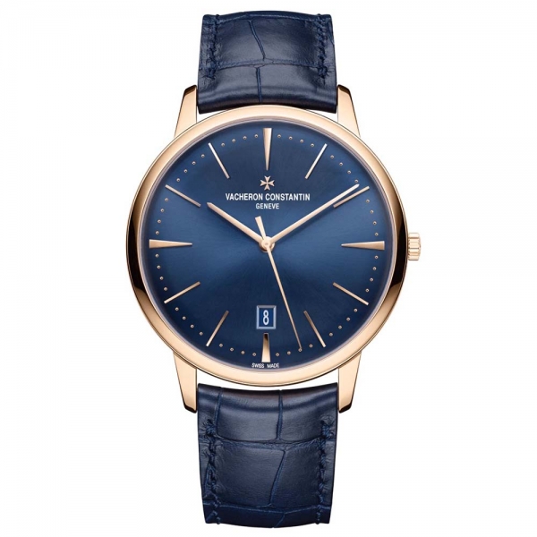 바쉐론 콘스탄틴 남성 패트리모니 셀프와인딩 40mm 핑크 골드-블루