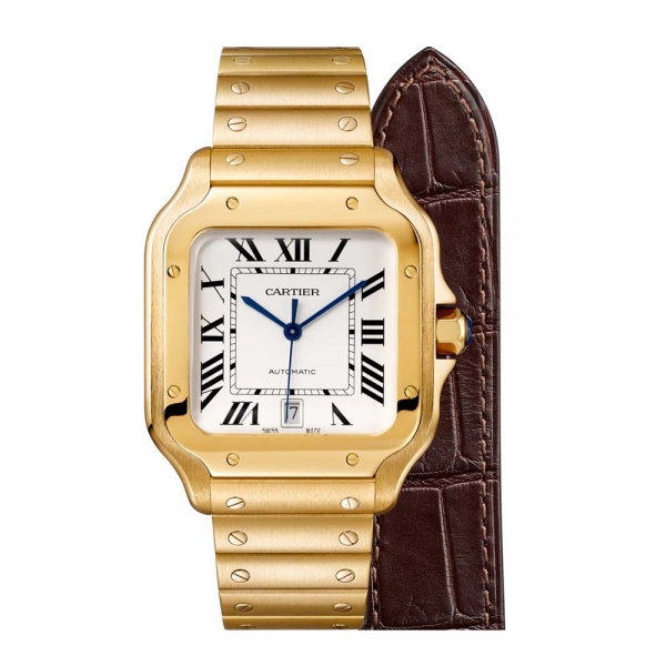 Reloj Cartier para hombre Santos De Cartier, modelo grande, en oro amarillo