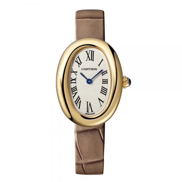 Orologio Cartier Baignoire da donna, modello piccolo, movimento al quarzo, in oro giallo