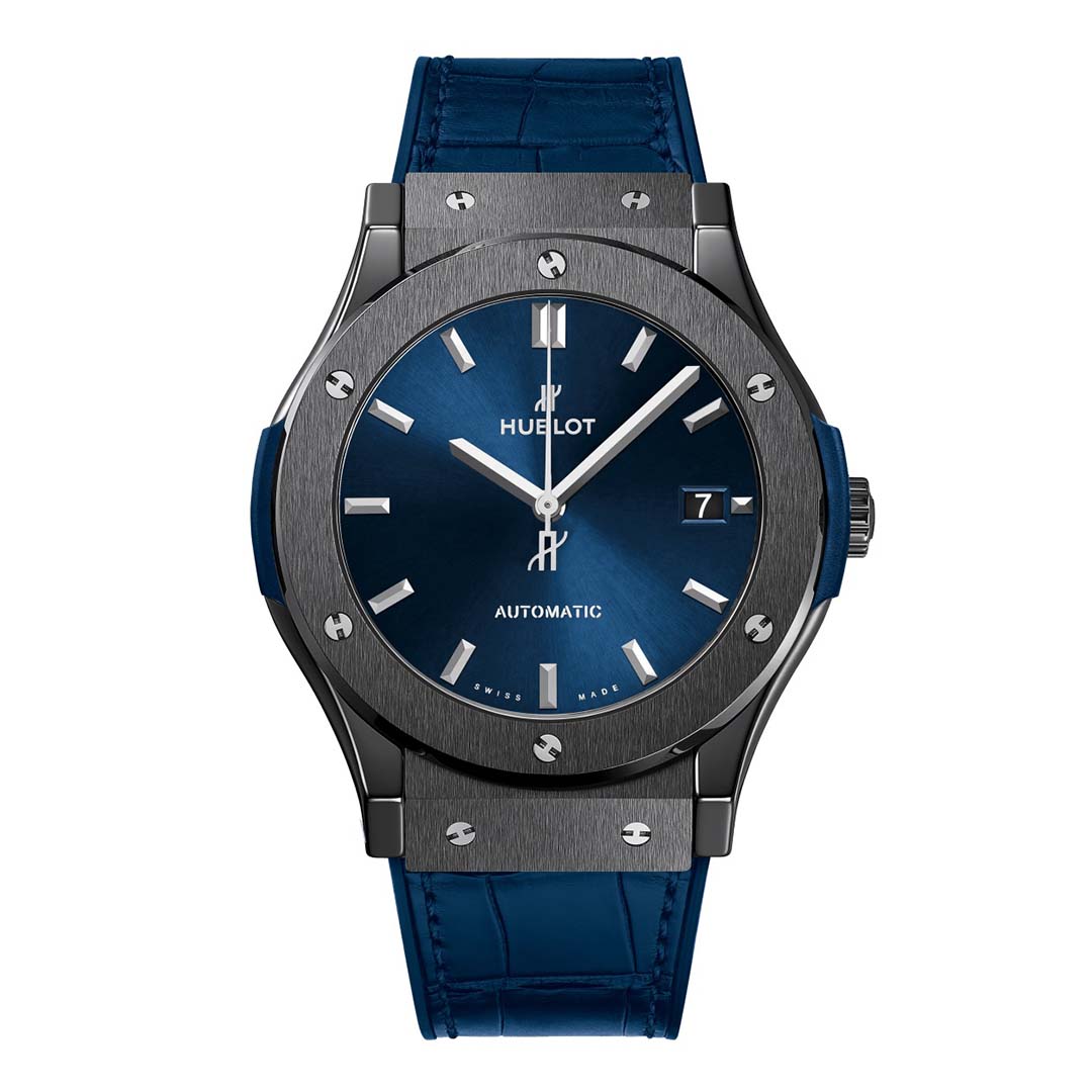  Hublot Men Classic Fusion Ceramic Blue 45 mm