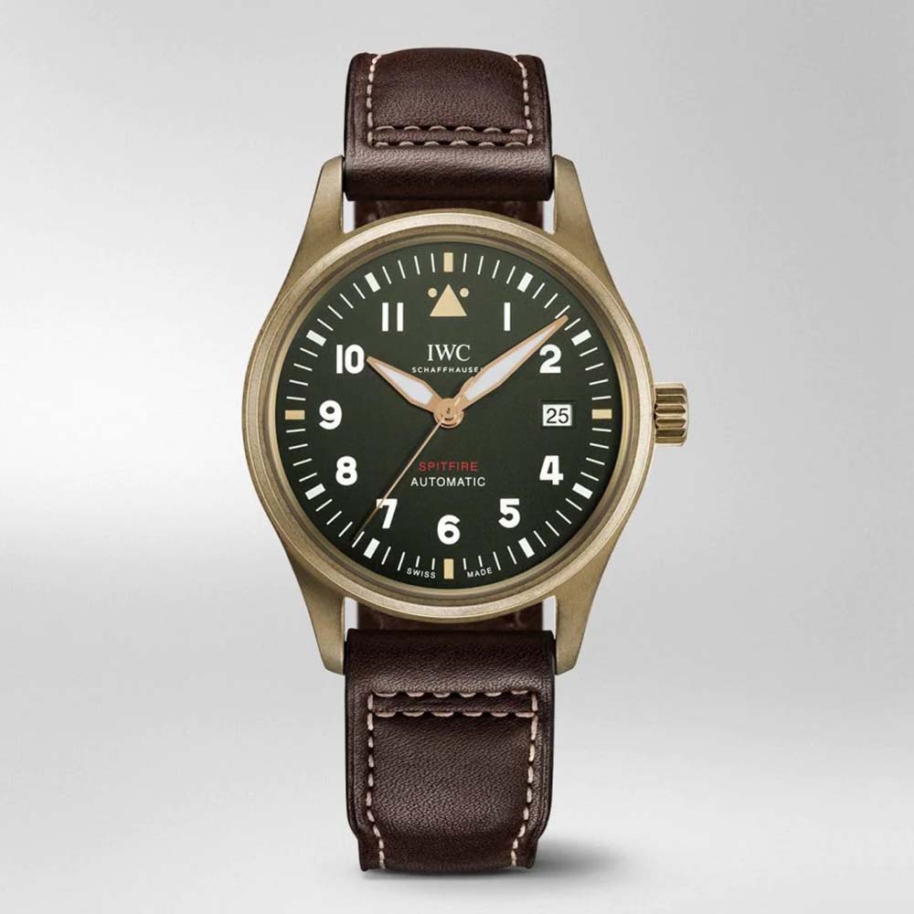  IWC Men Pilots Watch Automatic Spitfire 39.0 mm in Bronze-Green