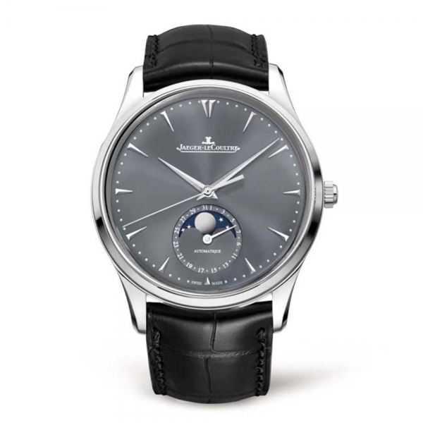 Jaeger-LeCoultre Men Master Ultra Thin Moon 39mm 화이트 골드-그레이