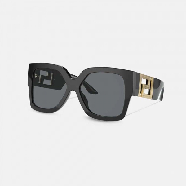 Gafas de sol Versace Greca para mujer, color negro