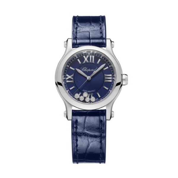 Chopard Donna Happy Sport Automatico 30 mm in Acciaio Inossidabile - Blu Navy