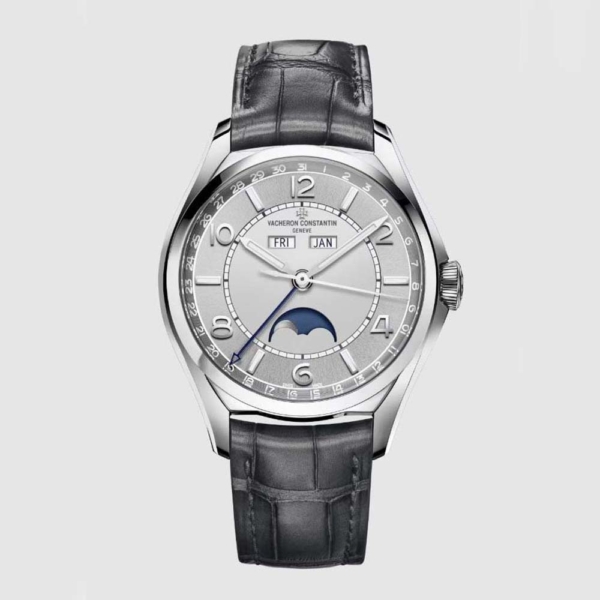 Vacheron Constantin Uomo Fiftysix Calendario Completo 40 mm in Acciaio Inossidabile-Argento