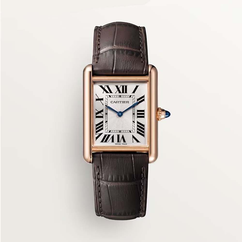  Cartier Women Tank Louis Cartier Watch Manufacture Mechanical in Rose Gold