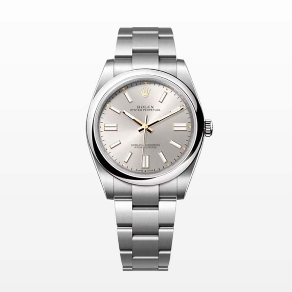 Rolex Men More Oyster Perpetual Technische Details 41 mm in Oystersteel-Beige