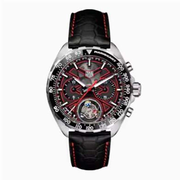 TAG Heuer Men 1 x Mario Kart Cronógrafo Tourbillon 45 mm Titanio-Negro