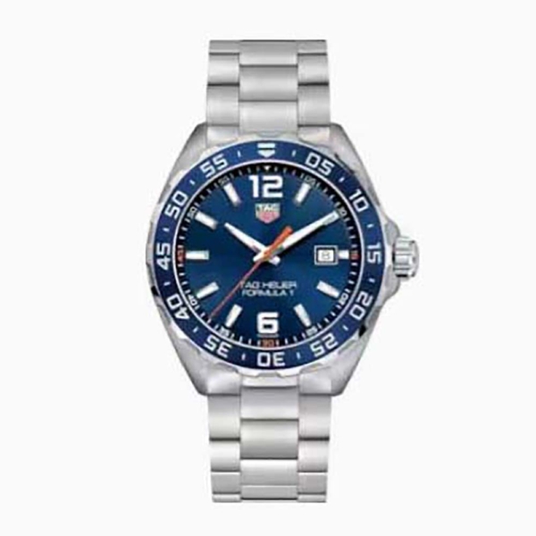 Reloj de cuarzo TAG Heuer Fórmula 1 para hombre, 43 mm, acero inoxidable, color azul marino