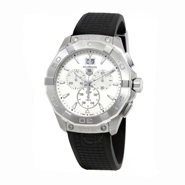 TAG Heuer Hombre Tag Heuer Aquaracer Cronógrafo de Cuarzo 43 mm en Acero-Blanco