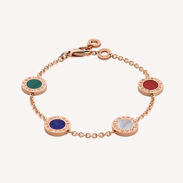 불가리 불가리 불가리 18kt 로즈 골드 체인 브레이슬릿