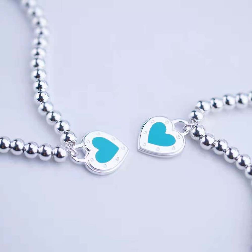 Tiffany Return to Tiffany® Love Tiffany Blue® Herzanhänger-Perlenarmband in Silber
