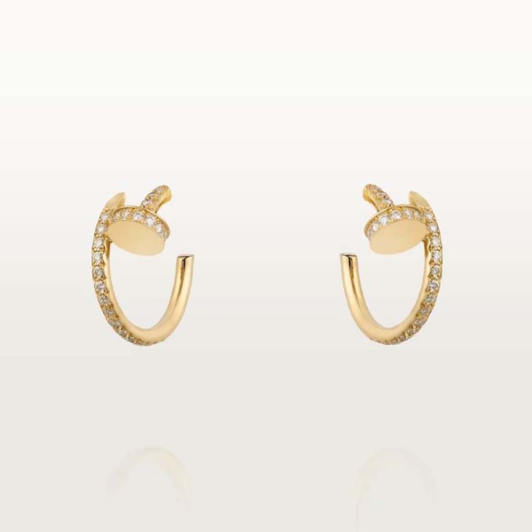 Cartier Women Juste un Clou Earrings in 18K Yellow Gold