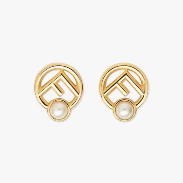 Boucles d'oreilles Fendi Femme F is Fendi Doré