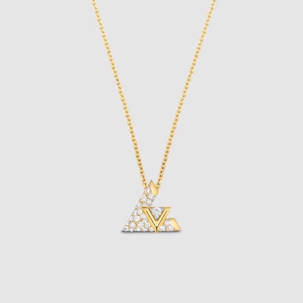 Louis Vuitton Women LV Volt One Ciondolo in oro giallo