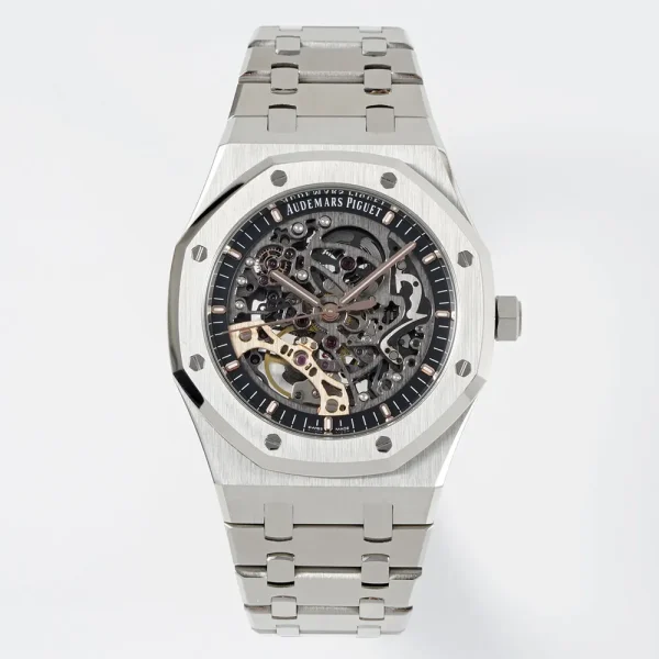 Audemars Piguet Men Royal Oak Double Balance Wheel Openworked 41 mm in Stainless Steel