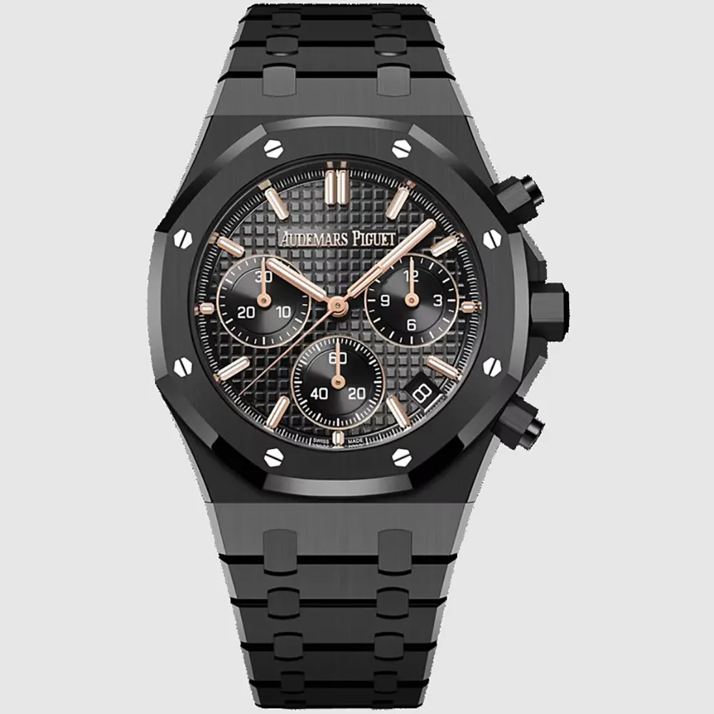 Audemars Piguet Men Royal Oak Selfwinding Chronograph 41 mm in Black ceramic ﻿