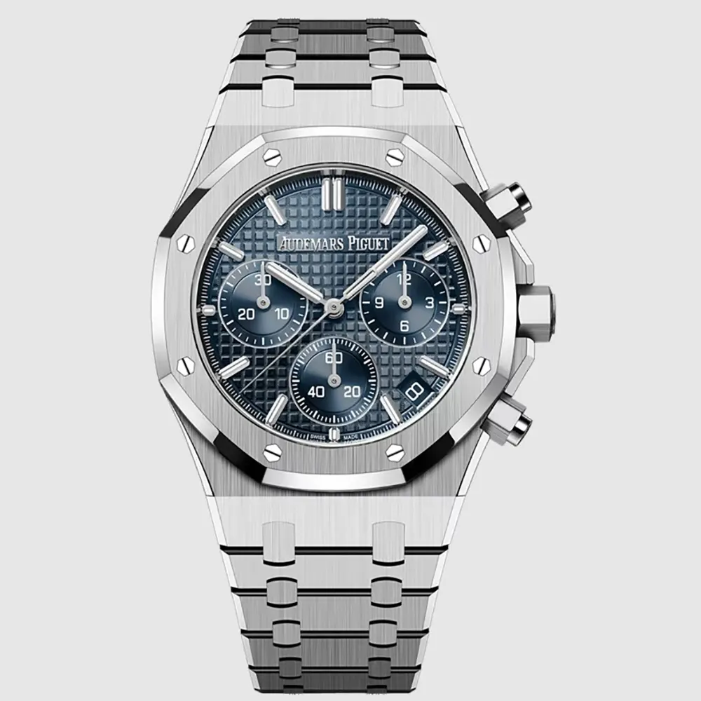 Audemars Piguet Men Royal Oak Selfwinding Chronograph 41 mm in Bleu nuit nuage 50