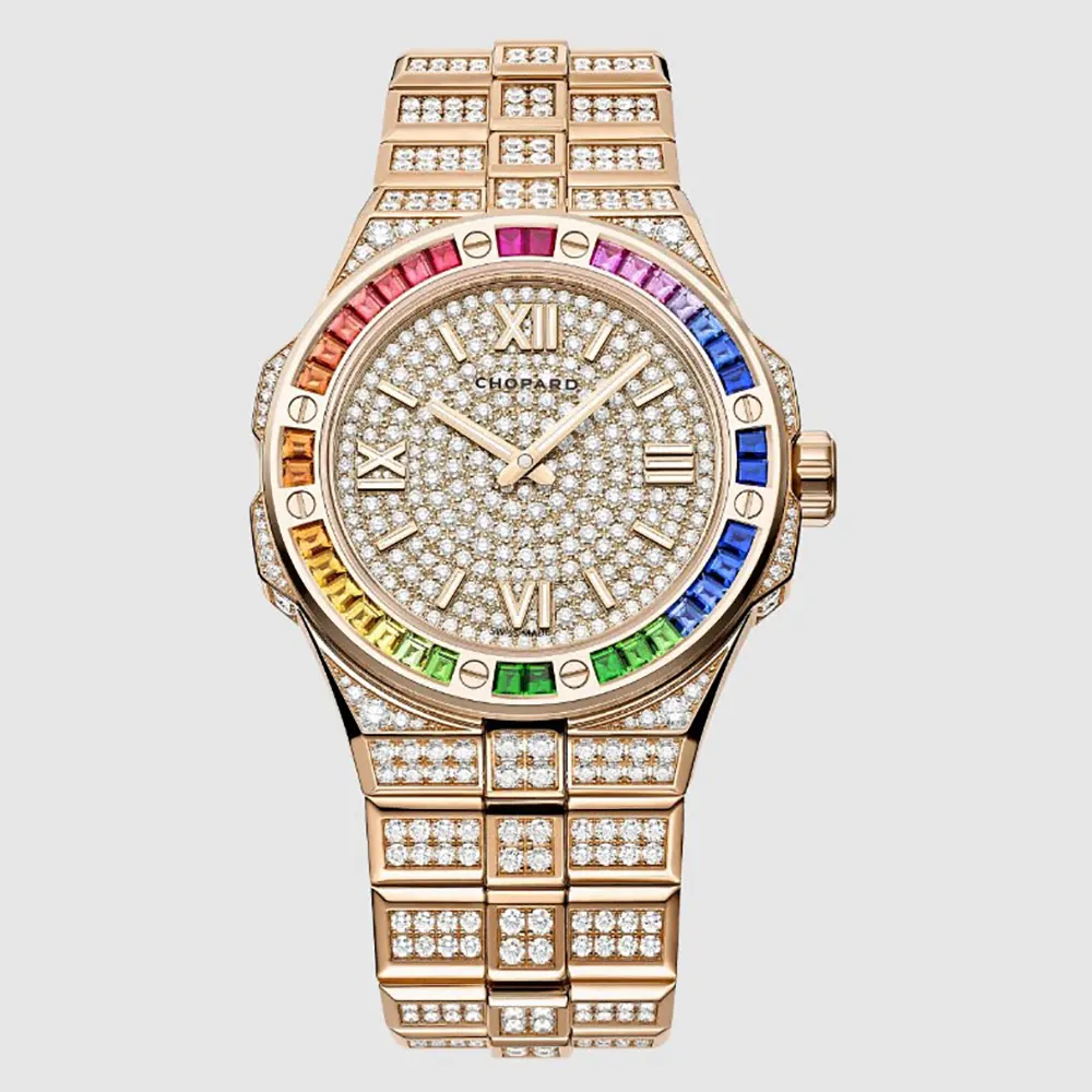 Chopard Men Alpine Eagle 41 mm in Rose Gold and Diamonds