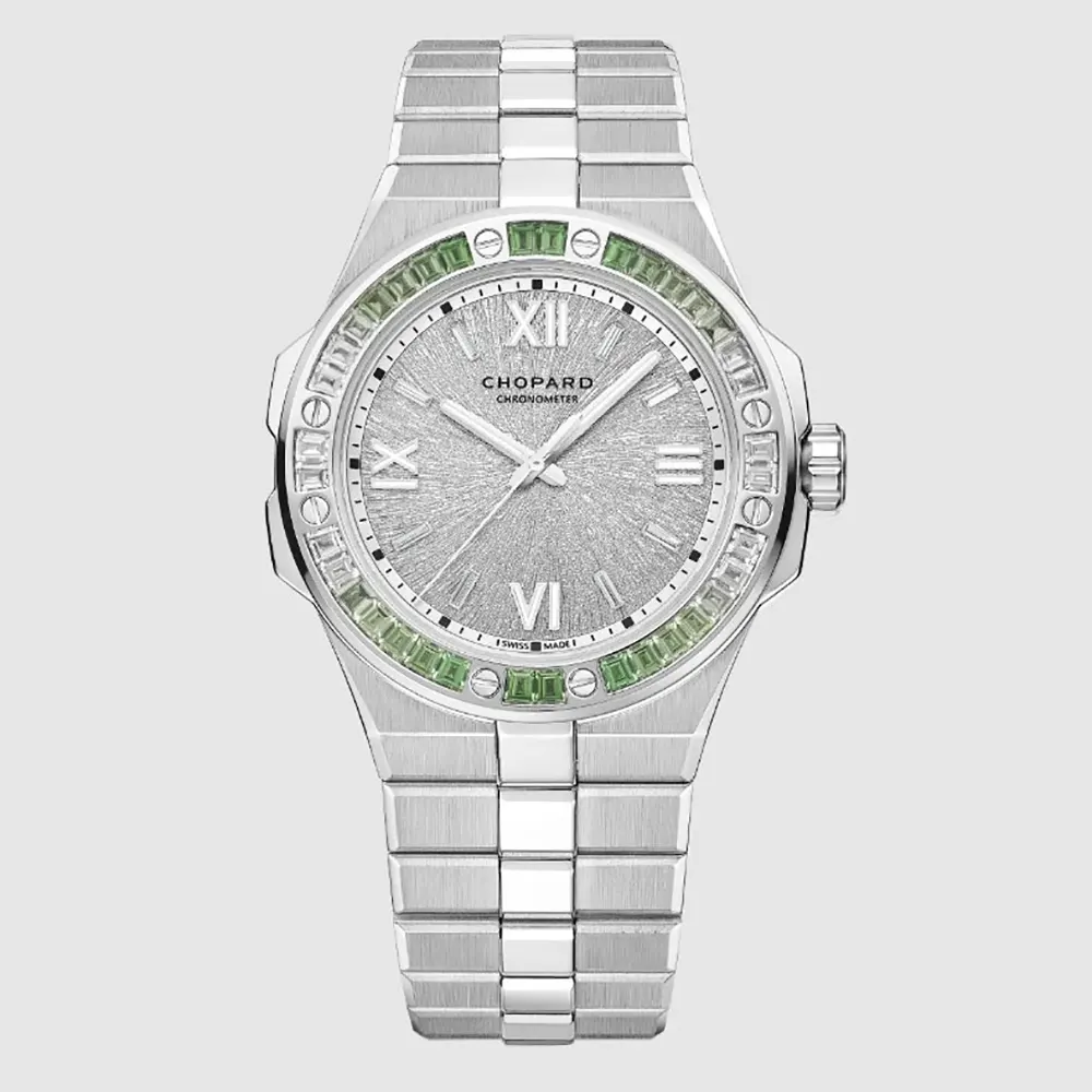 Chopard Men Alpine Eagle 41 mm in White Gold and Tsavorites