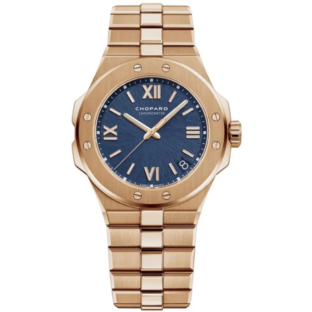 Chopard Men Alpine Eagle 41mm in Rose Gold amd Blue