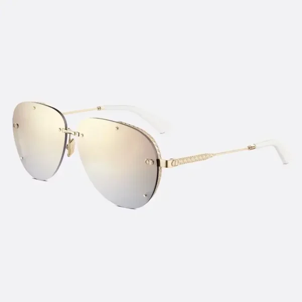 Dior Unisex NeoDior A1U Gold Mirrored Aviator Sunglasses