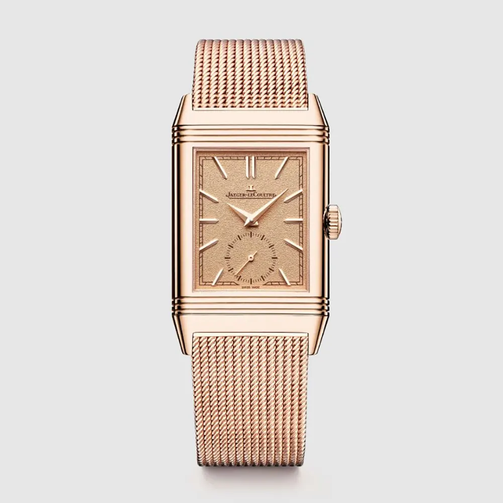 Jaeger-LeCoultre Women Reverso Tribute Monoface Small Seconds in Pink Gold