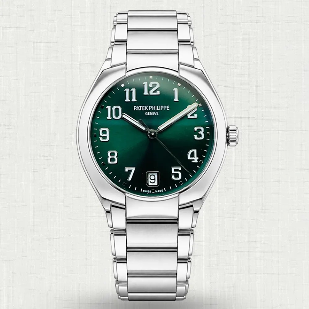Patek Philippe Women Twenty-4 36mm in Green Sunburst and Stainless Steel