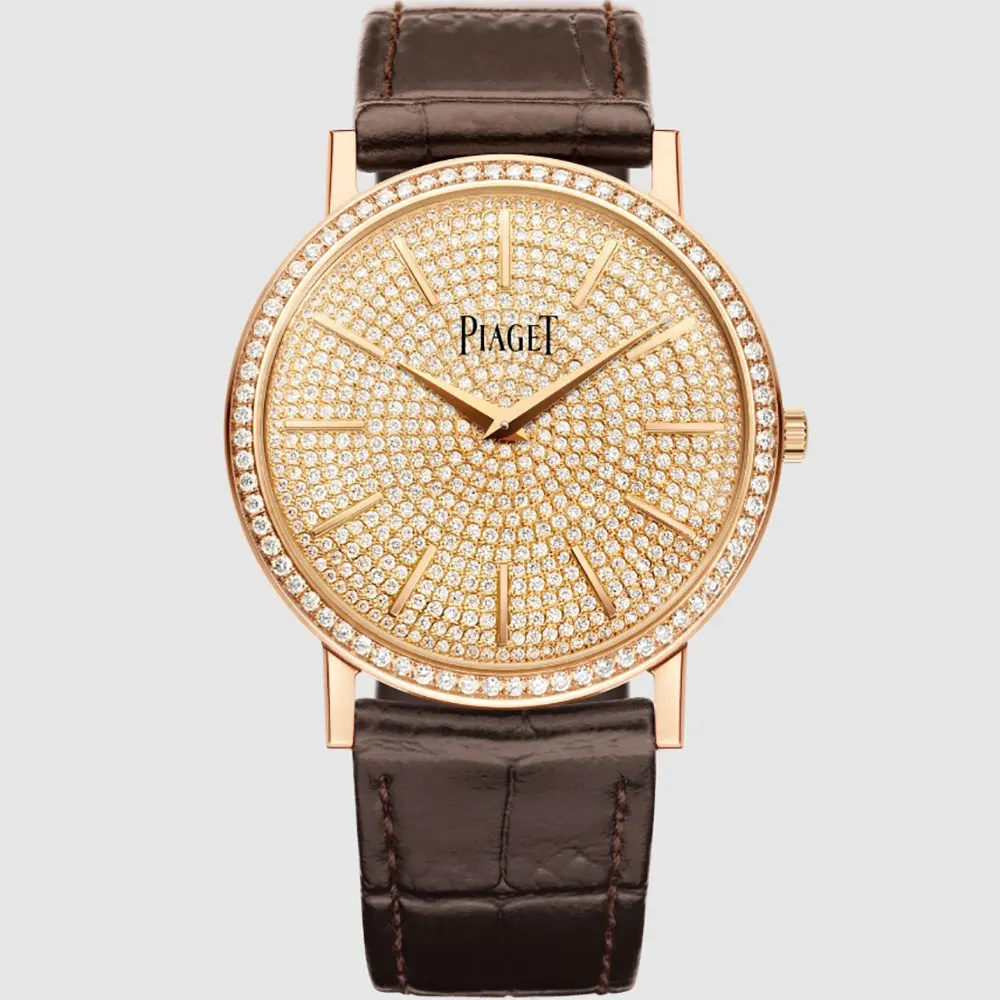 Piaget Women Altiplano Watch 38mm in Rose Gold and Diamonds