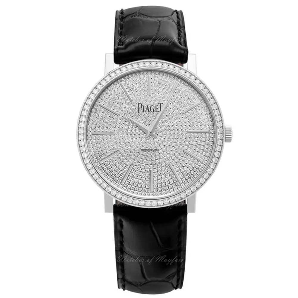 Piaget Women Altiplano Watch 38mm in White Gold and Diamonds
