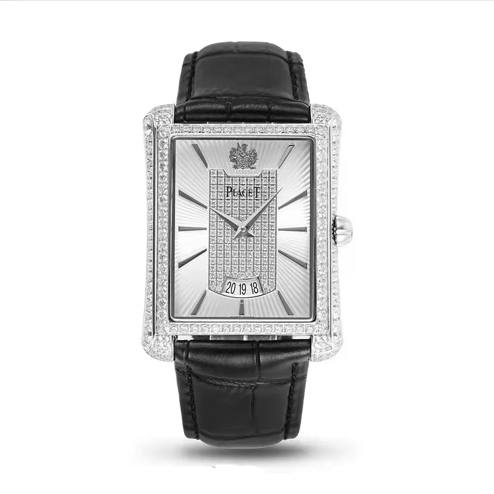 Piaget Women Black Tie 36mm White Gold with Diamonds GOA32058