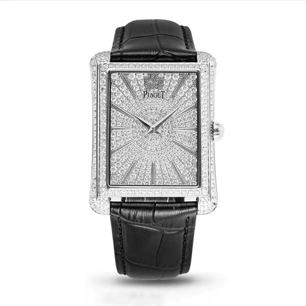 Piaget Women Black Tie Emperador 36mm White Gold with Diamonds