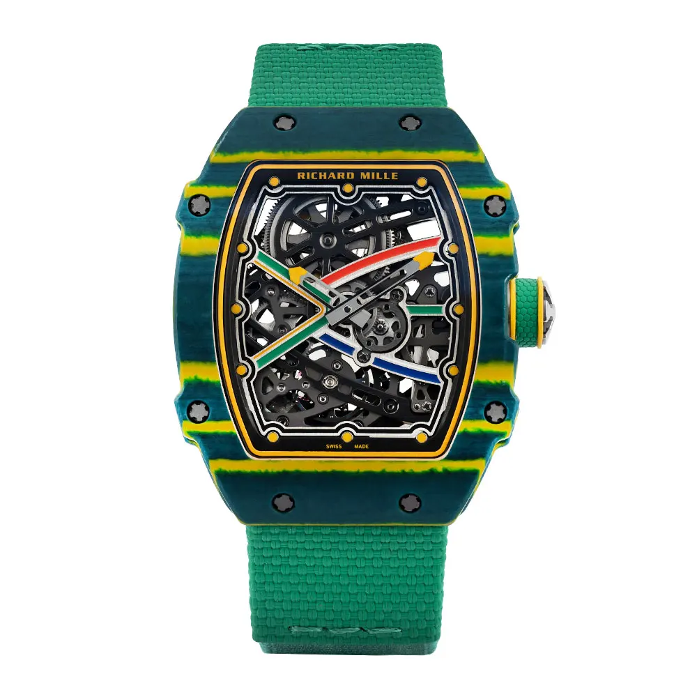 Richard Mille Men RM 67-02 39mm Watch in Green and Yellow