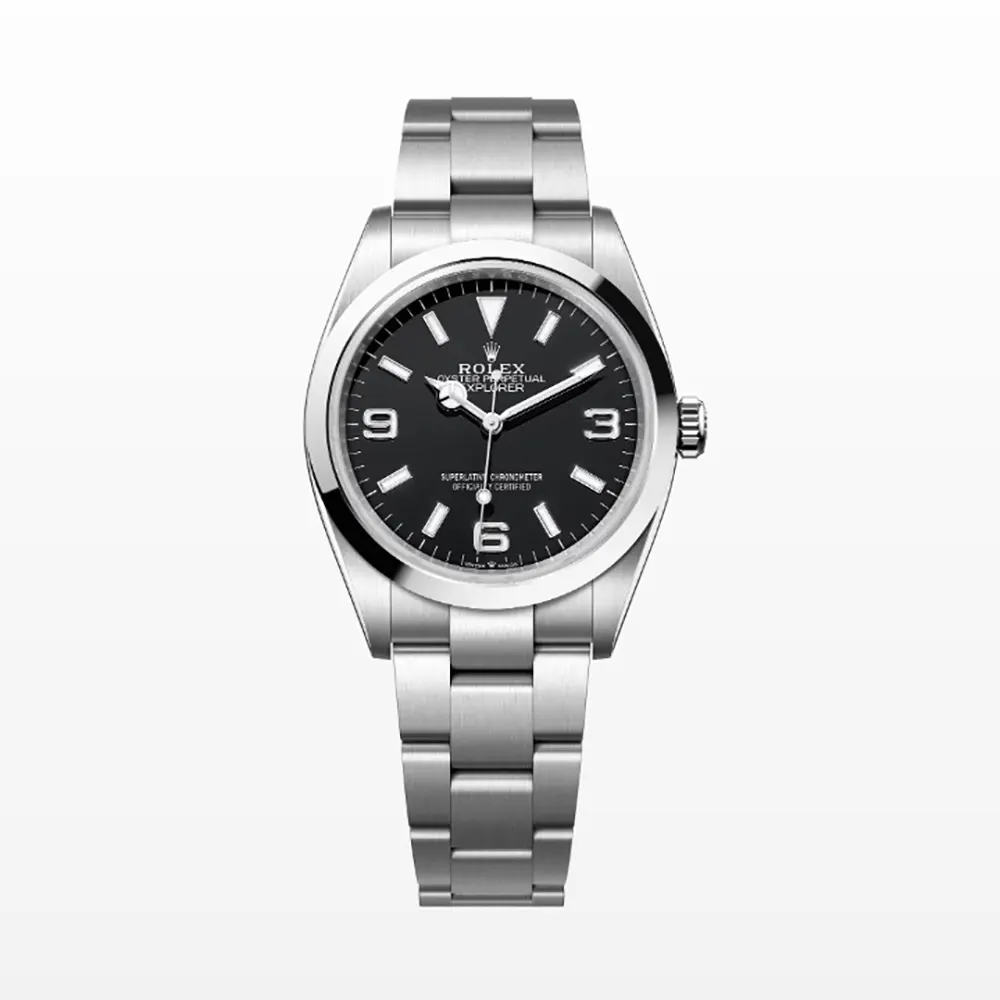 Rolex Men Explorer 36 Watches Oyster 36 mm in Oystersteel 124270