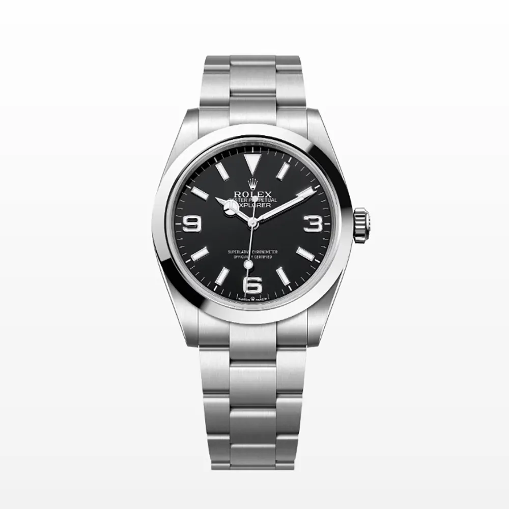 Rolex Men Explorer 40 Watches Oyster 40 mm in Oystersteel 224270
