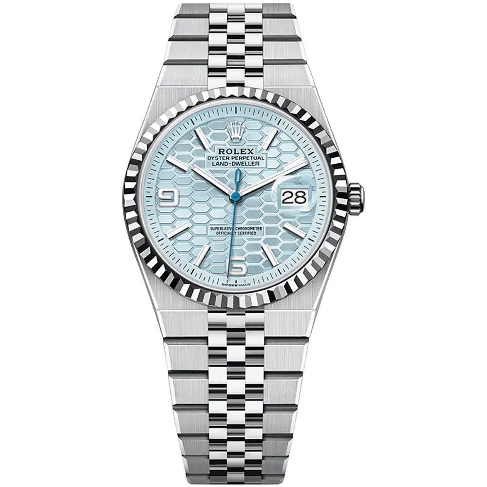 Rolex Men Land-Dweller 40mm Watch in Blue