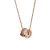 Bulgari B.zero1 Necklace in Rose Gold with Pave Diamonds