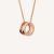 Bulgari B.zero1 Necklace with Small Round Pendant Both in 18kt Rose Gold