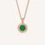 Bulgari BVLGARI BVLGARI Necklace with 18 kt Rose Gold Chain and 18 Rose Gold Pendant Set