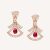 Bulgari DIVAS’ DREAM 18 kt Rose Gold Openwork Earrings Set-Red